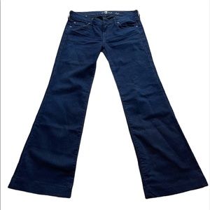 7FAM Seven for all mankind dojo jeans 7FAM dark f wide leg jean size 28.